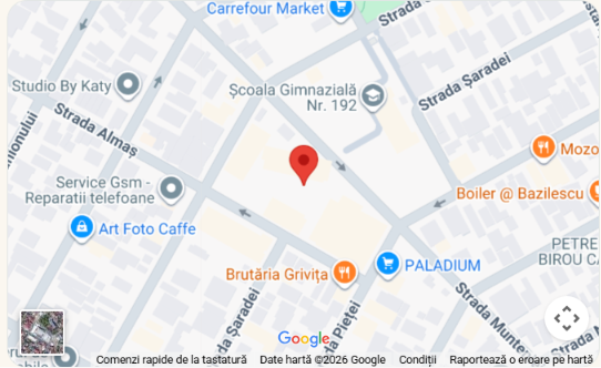 Hartă Google cu locația magazinului Camy & Stefy din Piața 16 Februarie